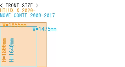 #HILUX X 2020- + MOVE CONTE 2008-2017